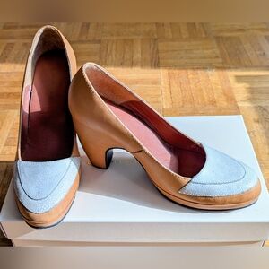 Rachel Comey Tan and Cream Heels